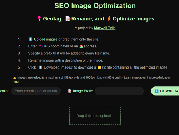 Image Geotagging Tool